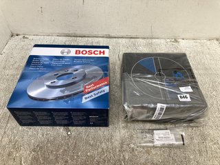 2 X CAR ITEMS TO INCLUDE BOSCH BRAKE DISC: LOCATION - H1