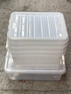 6 X PLASTIC TUBS TO INCLUDE SMARTSTORE CLASSIC 31 PLASTIC TUBS: LOCATION - H3