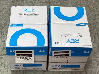 2 X BOXES OF REY LIGHT 2500 PCS A4 PAPER: LOCATION - H3