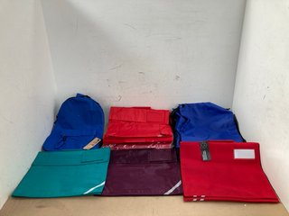 QTY OF QUADRA SCHOOL BAGS IN VARIOUS COLOURS: LOCATION - H5