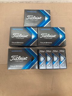 4 X BOXES OF TITLEIST #1 BALL IN GOLF TOUR SPEEDBALL: LOCATION - H6