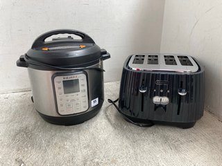 INSTANT POT DUO PLUS RICE COOKER TO INCLUDE DELONGHI TOASTER IN BLACK: LOCATION - J5