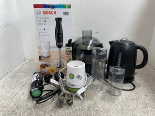 5 X HOUSEHOLD ITEMS TO INCLUDE BOSCH ERGO MASTER HAND BLENDER: LOCATION - J5