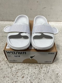 ALLBIRDS UNISEX SUGAR SLIDER BLIZZARD SANDALS - UK SIZE: W-13 / M-11: LOCATION - B 15