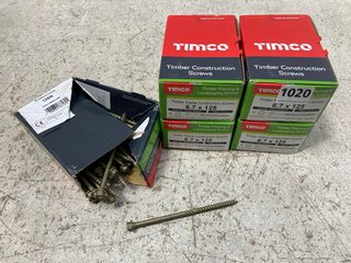 5 X BOXES OF TIMCO TIMBER FRAME CONSTRUCTION SCREWS - SIZE: 6.7 x 125 MM: LOCATION - B 15