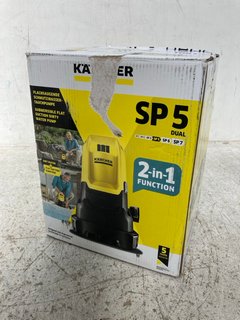 KARCHER SP5 2-IN-1 FUNCTION SUBMERSIBLE FLAT SUCTION DIRTY WATER PUMP RRP £130: LOCATION - C17