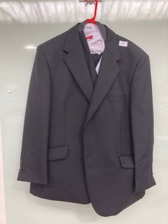 COLIN ROSS MEN'S SUIT IN BLACK TO INCLUDE SHIRT IN WHITE - UK SIZE: 44CM: LOCATION - WA 2