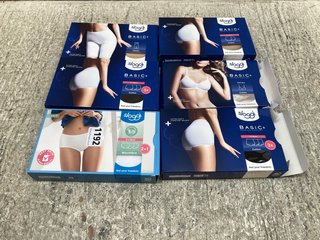 6 X ASSORTED SLOGGI UNDERWEARS TO INCLUDE SOFT MICROFIBRE 3 X MIDI MICROFIBRE BRIEFS IN WHITE UK SIZE 14: LOCATION - C13