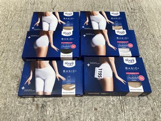 6 X ASSORTED SLOGGI UNDERWEARS TO INCLUDE BASIC+ PREMIUM COMFORT 3 X MAXI COTTON BRIEFS IN NUDE UK SIZE 20: LOCATION - C13