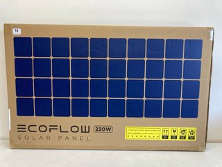 ECOFLOW 220W SOLAR PANEL IN BLACK - MODEL NO EF-FLEX-220B : RRP £359.00: LOCATION - BOOTH