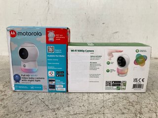 LEAPFROG WI-FI 1080P CAMERA PAN & TILT MONITOR LF1911 TO INCLUDE MOTOROLA FULL HD WI-FI VIDEO BABY CAMERA WITH NIGHT LIGHT: LOCATION - WA 3