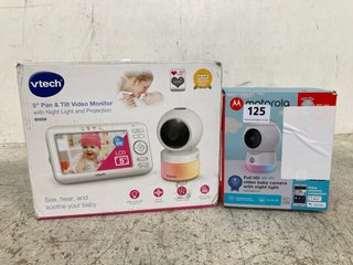 MOTOROLA FULL HD WI-FI VIDEO BABY CAMERA WITH NIGHT LIGHT TO INCLUDE VTECH 5'' PAN & TILT VIDEO MONITOR WITH NIGHT LIGHT AND PROJECTION: LOCATION - WA 3