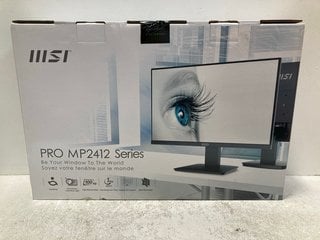 MSI PRO MP2412 SERIES BUSINESS & PRODUCTIVITY MONITOR 23.8 INCH IN BLACK: LOCATION - C11