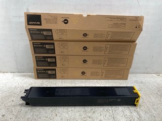 4 X SHARP TONER CARTRIDGE IN YELLOW BT-GT70YA: LOCATION - C10