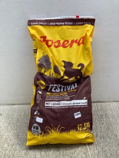 JOSERA FESTIVAL ADULT COMPLETE DOG FOOD WITH SALMON 12.5KG BBE 28.10.2025: LOCATION - C6