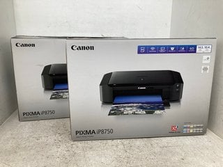 2 X CANON PIXMA IP8750 INKJET PHOTO PRINTERS IN BLACK: LOCATION - WA 4