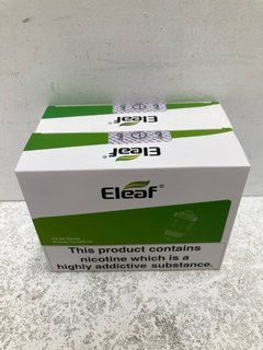 2 X BOX OF ELEAF GS AIR SERIES ATOMIZER HEADS (PLEASE NOTE: 18+YEARS ONLY. ID MAY BE REQUIRED): LOCATION - C3