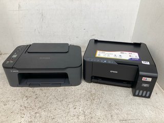 EPSON ET-2860 WI-FI COPY PRINTER IN BLACK TO INCLUDE CANON PIXMA TS3550I WIRELESS COPY PRINTER IN BLACK: LOCATION - WA 4