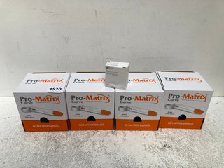 4 X BOX OF 50 PCS PRO-MATRIX CURVE 6MM WIDE BAND BBE: 07/09/2025 TO INCLUDE DENTSPLY SIRONA SELF CURVE ACTIVATOR BBE: 11/09/2025: LOCATION - C2