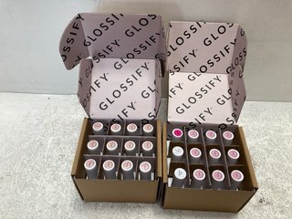 2 X 12 GLOSSIFY NATURABUILD SOAK OFF NAIL GELS IN ASSORTED COLOURS: LOCATION - C1