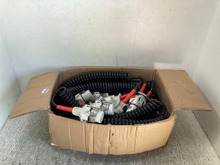 QTY OF DC CHARGING TRAILER BATTERIES CABLES: LOCATION - C1