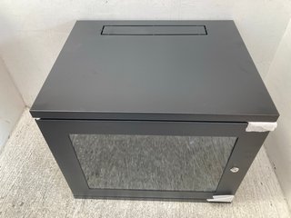 9U 450MM DEEP WALL DATA CABINET IN BLACK RRP £172: LOCATION - C1