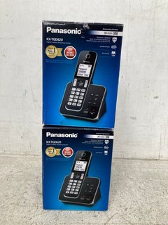 2 X PANASONIC KX-TGD620 DIGITAL CORDLESS ANSWERING PHONE SYSTEMS: LOCATION - WA 4