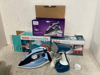 3 X HOUSEHOLD ITEMS TO INCLUDE PHILIPS AZUR STEAM IRON 7000 SERIES: LOCATION - WA 5