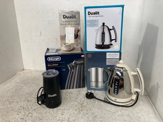 4 X KITCHEN APPLIANCES TO INCLUDE DUALIT MILK FROTHER - 345ML CAPACITY: LOCATION - WA 5