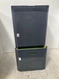 JOSEPH & JOSEPH 60L WASTE & RECYCLING BIN IN GREY: LOCATION - WA 7