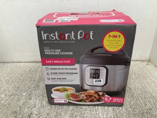 INSTAX POT DUO MULTI-USE PRESSURE COOKER - 5.7L CAPACITY: LOCATION - WA 9