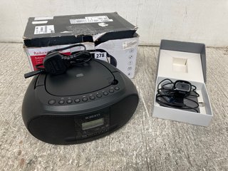 MICROSOFT LIFECAM HD TO ROBERTS ZOOMBOX 4 CD RADIO BLUETOOTH BOOMBOX: LOCATION - A 17