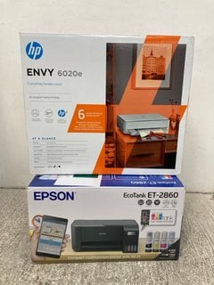 EPSON ECOTANK ET-2860 COPY PRINTER TO INCLUDE HP ENVY 6020E CLOUD-CONNECTED SMART COPY PRINTER: LOCATION - A 16