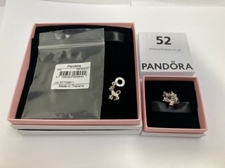 PANDORA DISNEY MICKEY & MINNIE AIRPLANE SILVER CHARM TO INCLUDE PANDORA DISNEY SIMBA SILVER CHARM: LOCATION - WA 1