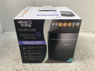 VITAL BABY NURTURE ADVANCED PRO 3 - IN - 1 UV STERILISER, DRYER AND STORAGE - RRP: £ 128.99: LOCATION - B 7