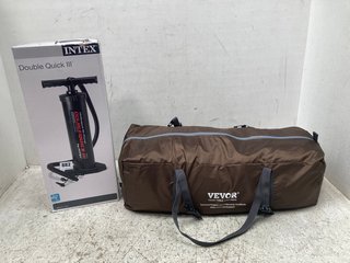 INTEX DOUBLE QUICK III HAND PUMP TO INCLUDE VEVOR PRIVACY TENT - MODEL NO. KP282BL: LOCATION - B 7