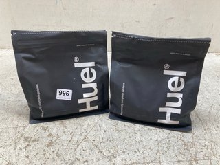 2 X HUEL NUTRITIONALLY COMPLETE PROTEINS IN CHOCOLATE FUDGE BROWNIE FLAVOUR - BBE: MARCH 2025: LOCATION - B 14