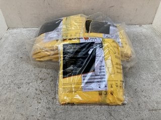 QTY OF ALPHACHEM X150 YELLOW HOODED COVERALLS - UK SIZE: LARGE: LOCATION - B 14