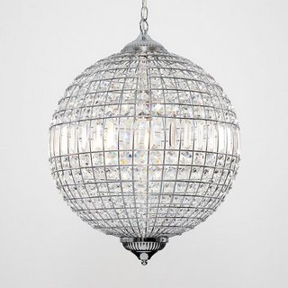 KIARA 1-LIGHT CRYSTAL PENDANT IN CLEAR - RRP £399: LOCATION - B2