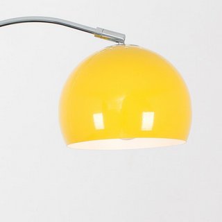 DEROSIER 150CM ARCHED FLOOR LAMP IN YELLOW - RRP £63: LOCATION - B2