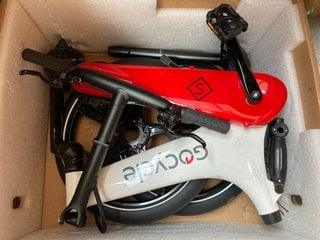 (COLLECTION ONLY) GO CYCLE GS FOLDING ELECTRIC BIKE IN RED/WHITE - RRP £2350: LOCATION - AR15