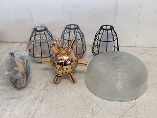 3 X ASSORTED LIGHTING TO INCLUDE MENDELSOHN 1 LIGHT DRUM PENDANT: LOCATION - B1