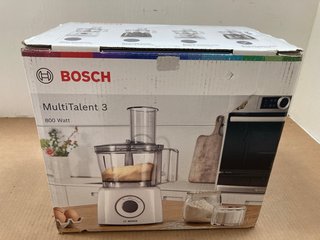 BOSCH MULTITALENT 3 FOOD PROCESSOR IN BRUSHED STAINLESS STEEL WITH BLACK BODY - MCM3501MGB: LOCATION - AR12