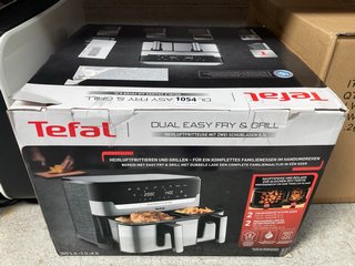 TEFAL EASY FRY 8.3L DUAL AIR FRYER & GRILL IN STAINLESS STEEL - MODEL: EY905D40 - RRP: £199.99: LOCATION - AR13