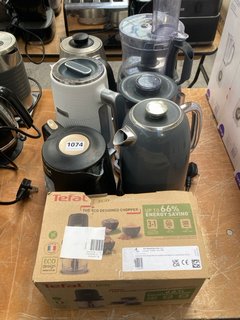 QTY OF ASSORTED KITCHEN APPLIANCES TO INCLUDE TEFAL ECO RESPECT CHOPPER & KENWOOD FOOD PROCESSOR: LOCATION - A6