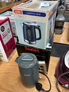 TEFAL SILVER TOUCH KETTLE TO INCLUDE LOGIK 1.7L KETTLE IN BLUE & BREVILLE KETTLE IN BLUE: LOCATION - A6