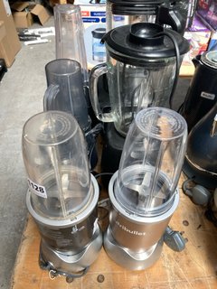 QTY OF ASSORTED FOOD PROCESSORS AND BLENDERS TO INCLUDE 2 X NUTRIBULLET MIXERS & NINJA FOODI BLENDER & SOUP MAKER: LOCATION - A7