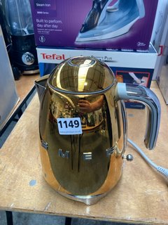 SMEG 50'S STYLE AESTHETIC KETTLE IN GOLD - RRP: £179: LOCATION - A7