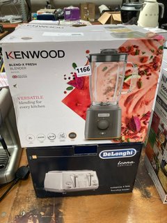 KENWOOD BLEND-X FRESH BLENDER IN GREY - MODEL: BLP41.A0 TO INCLUDE DELONGHI ICONA CAPITALS 4-SLICE TOASTER: LOCATION - A7