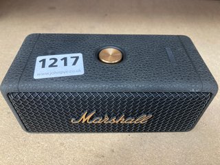 SMALL PORTABLE MARSHALL EMBERTON II WIRELESS SPEAKER: LOCATION - AR8